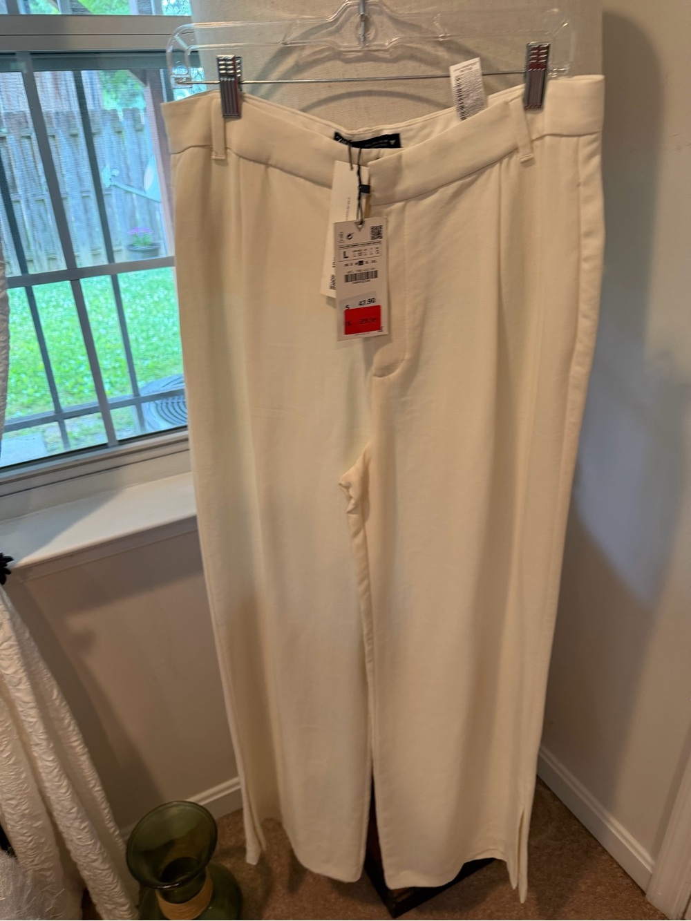 Classic Cream wide leg Pants